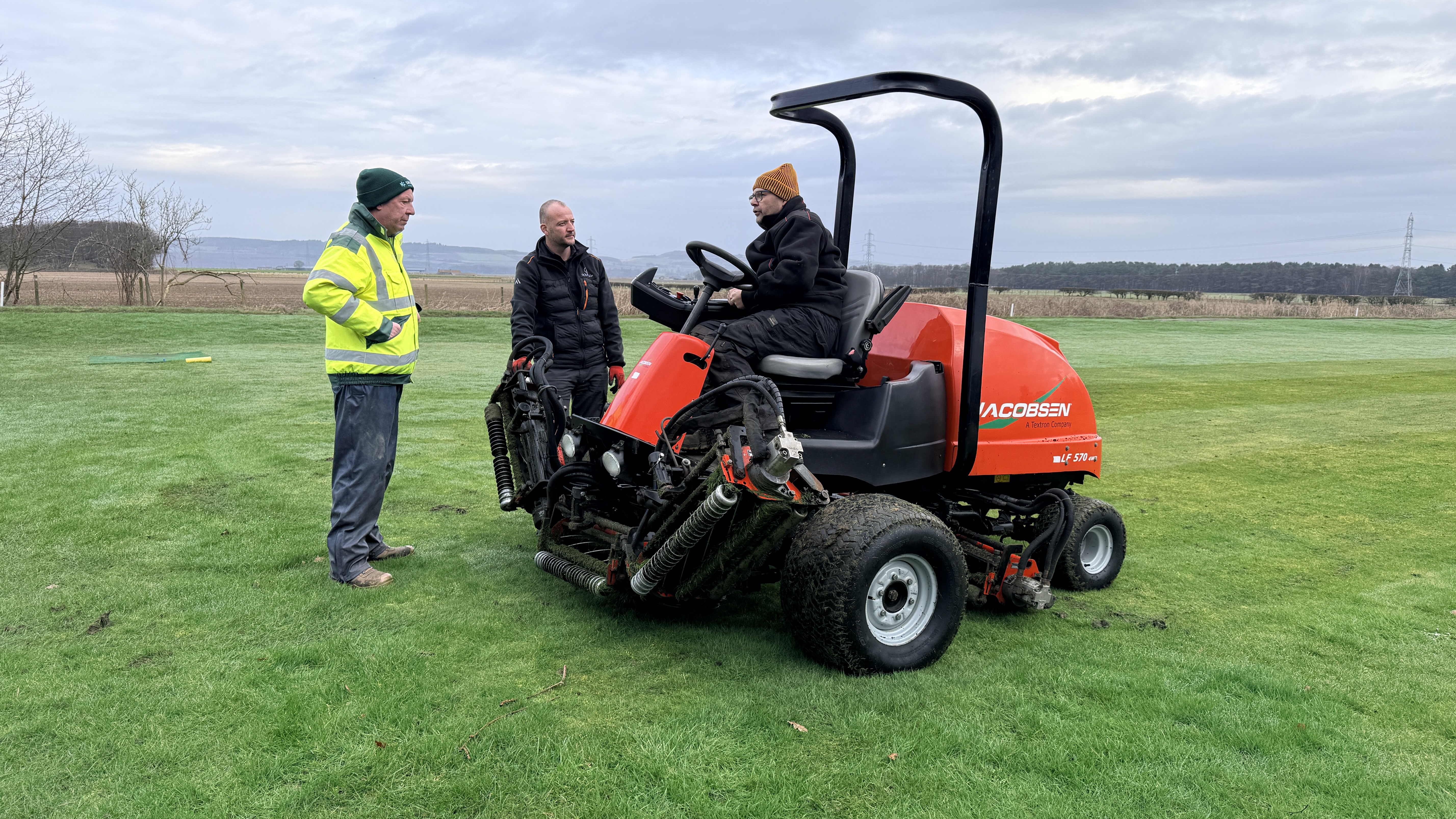 New fairway mower in use at Falkland Golf Club